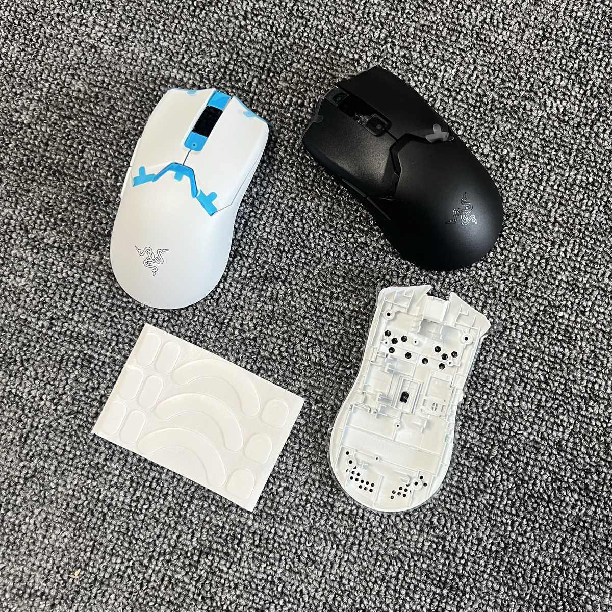 原装Razer雷蛇毒蝰V2Pro白色黑色无线鼠标上壳脚贴顶盖底壳鼠标壳