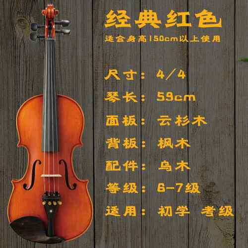 高档欧典OD06实木手奏考成级人小提琴儿童初学者专业工级演学生小