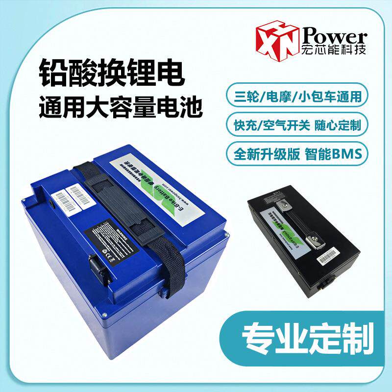 厂家48V20AH三轮车电摩大容量锂电池36V24V12V卡丁车碰碰车电池