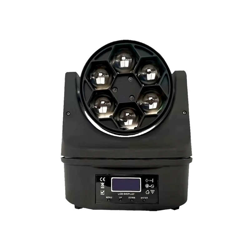 6颗蜂眼激光灯ktv闪光灯LED七彩灯摇头灯 旋转光束灯酒吧舞台灯光