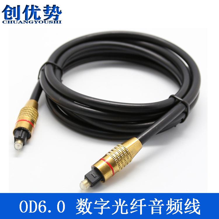源头厂家 数字光纤音频线5.1声道功放音响光纤连接线 SPDIF光纤线