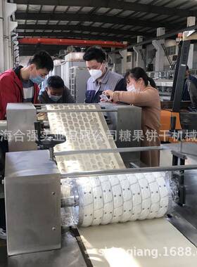小圆干饼样品 341全自动韧性干生产线 薄脆饼干加工机器 厂合饼强