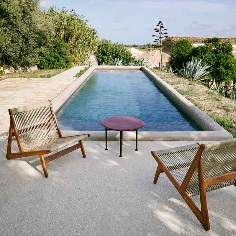 实户外木藤编咨询客服椅阳沙台靠背藤椅花园家具设计民宿懒人单师