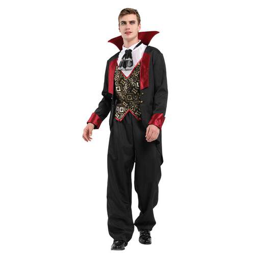 厂家直销万圣节cosplay成人装扮服装 披风斗篷吸血鬼M0150