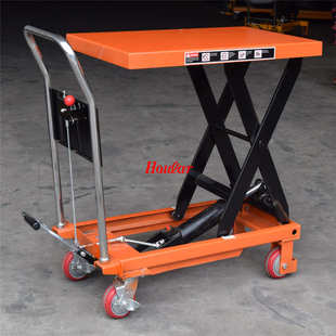 手动平台车移动式 剪刀平台车PT500B模具液压平板搬运车叉车堆高车