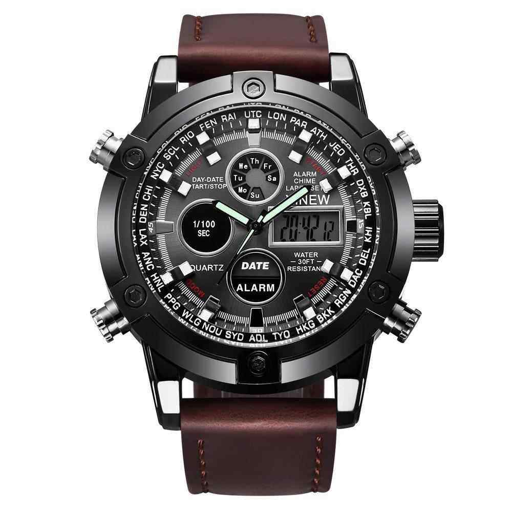 男表Men's watch man wrist watches calendar watch час