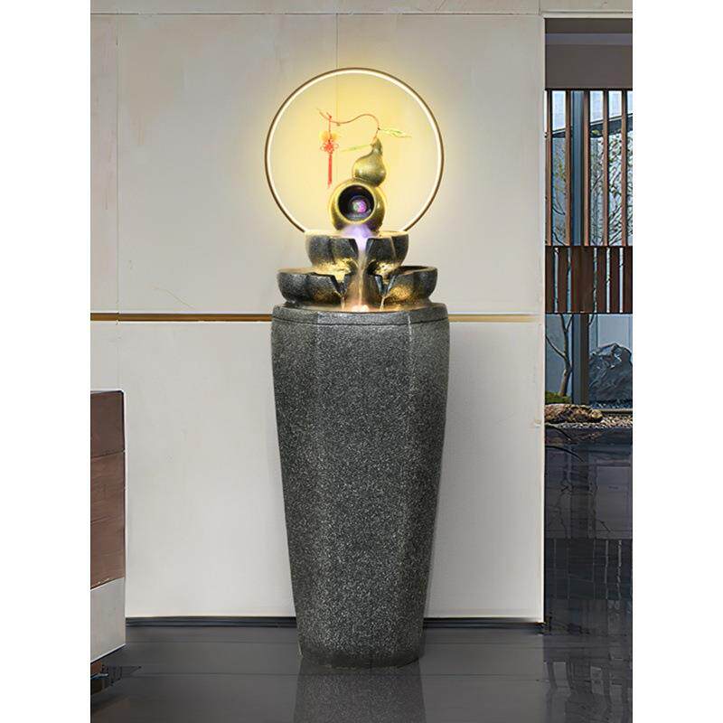 葫芦流水喷泉摆件客厅办公室风水球景观乔迁开业送礼装饰品加湿器