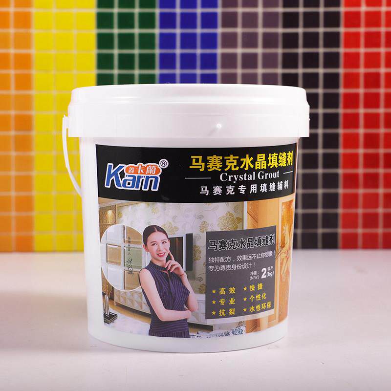 半透水晶填缝剂玻璃石材干区马赛克瓷砖专用美缝勾缝剂