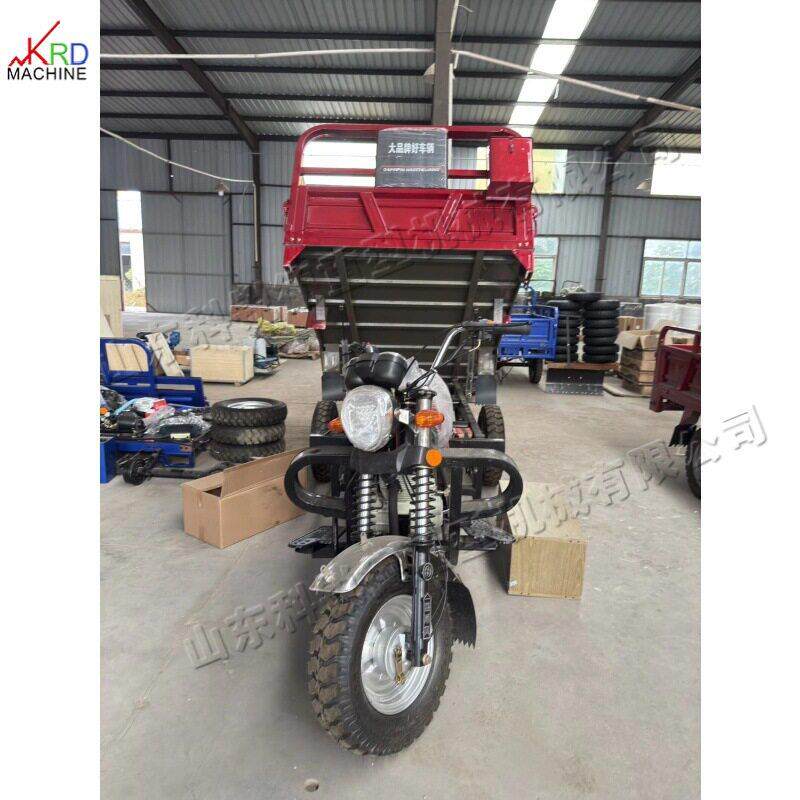 水冷发动机三轮摩托车 后翻式汽油载重运输车 工地农用运输车
