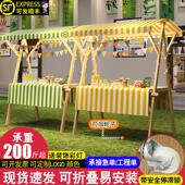 集市展示架移动可折叠摊位市集夜市摆摊架子花车促销 展示台地摊车