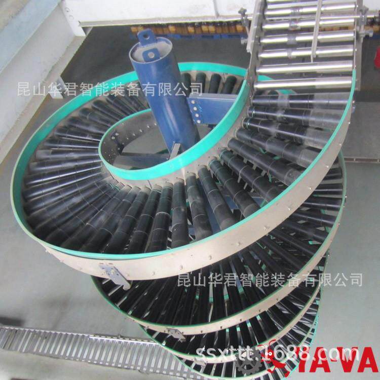 滚筒螺旋输送机多功能传送移动式滚筒输送机双通道滚筒输送