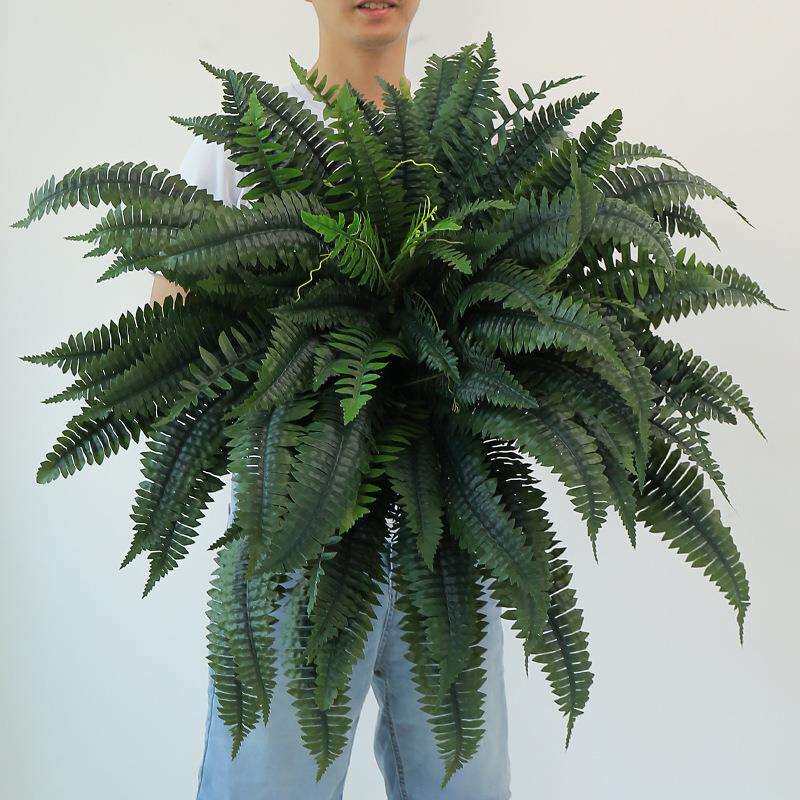 仿真绿植波斯草蕨类植物室内装饰假植物叶子假花景观草地假树造景