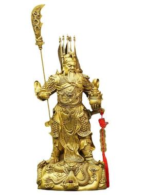 新关公关二爷九龙关公摆件工艺品义薄云天家具客厅摆件办公室供奉