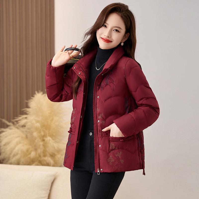 计感短款流羽绒服女鸭士冬新款爆ZJIN8292款今年设行复古洋气白绒