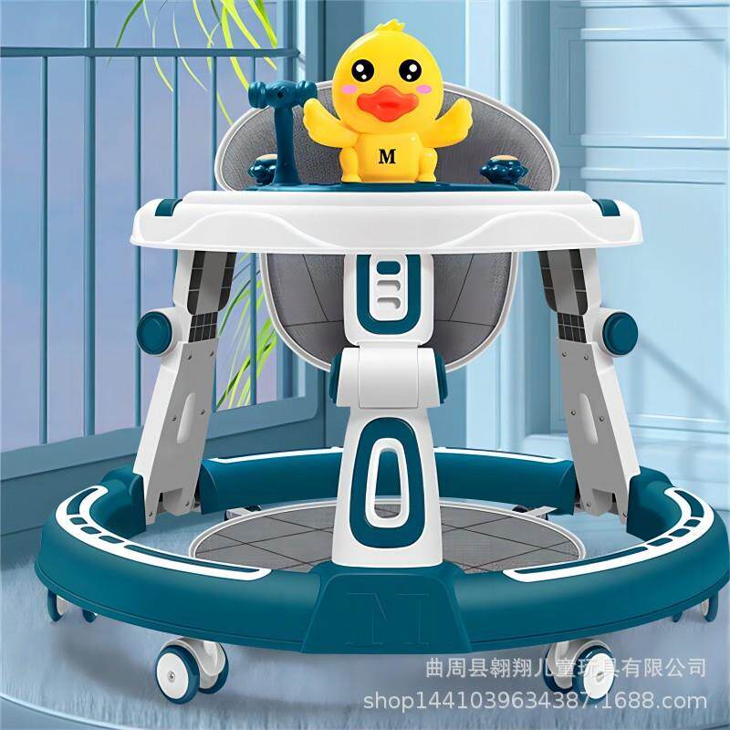 婴幼儿学步车防侧翻6-18个月宝宝可坐可推学走路儿童手推车