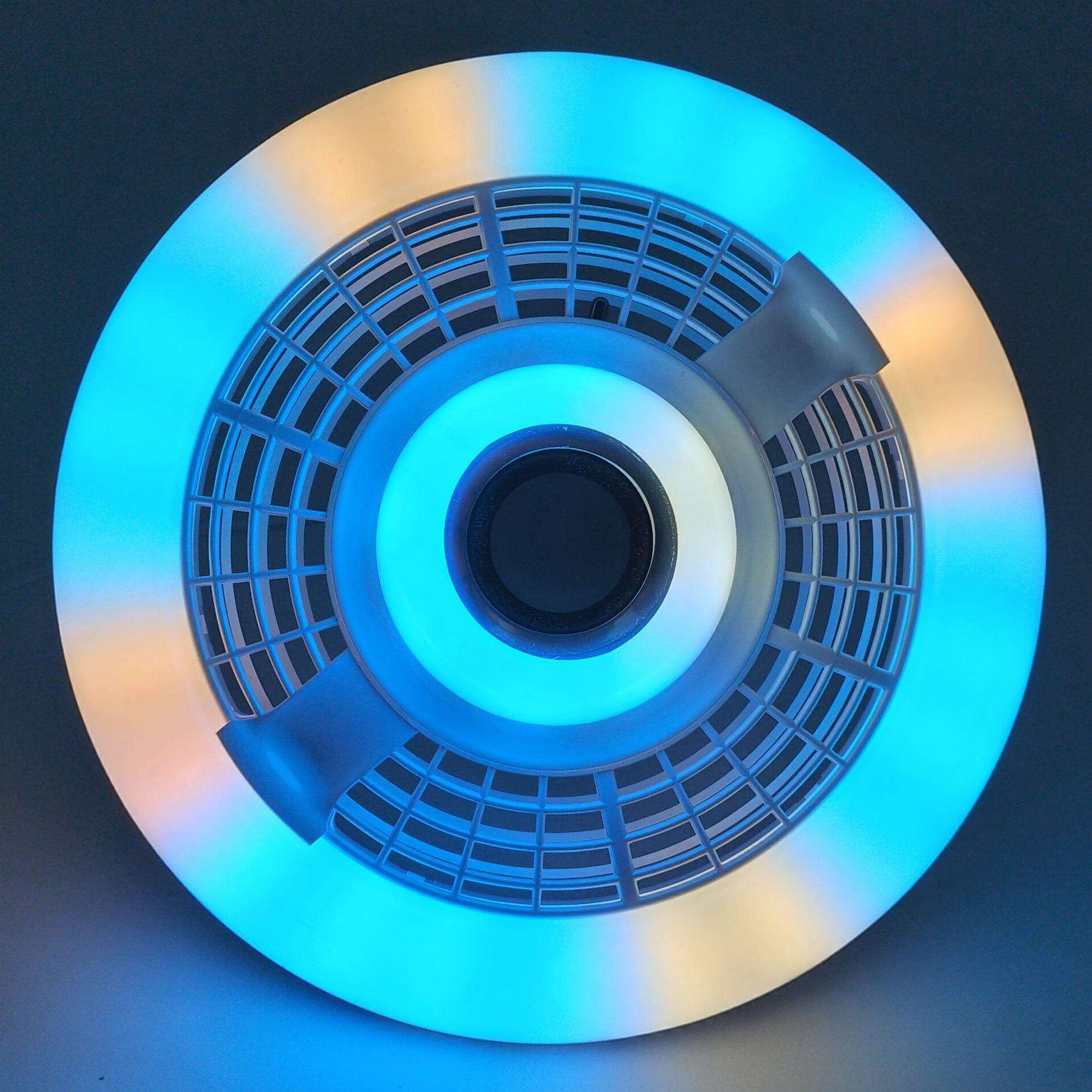led遥控音乐灯RGB七彩变光氛围吸顶灯卧室走廊彩光音响灯可调光
