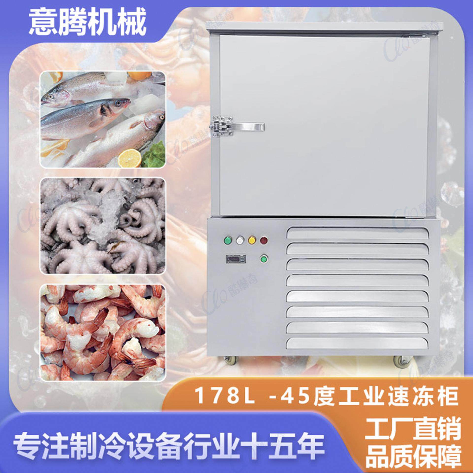 小型黄金南瓜紫薯速冻柜保存冷冻急速速冻机食品薯类冷冻箱