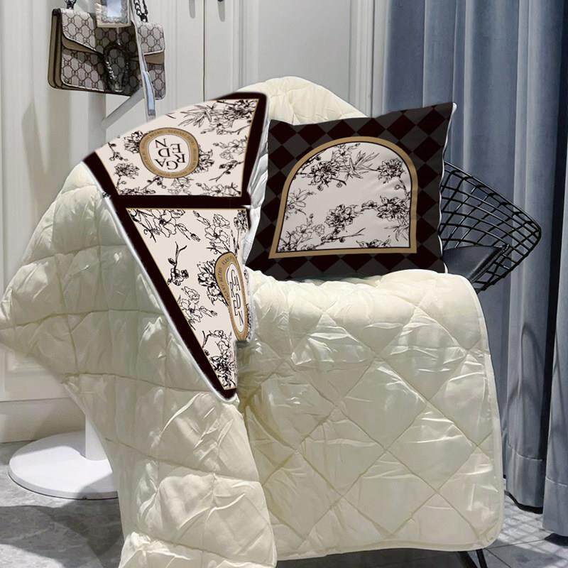 法式车载抱枕被子薄款两用沙发抱枕办公室午休毯空调被四季通用