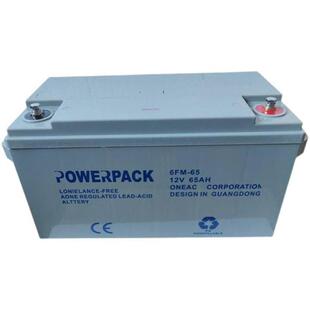 POWERPACK蓄电池6FM-65 防油阻燃抗震型 井下安全报警系统应急电