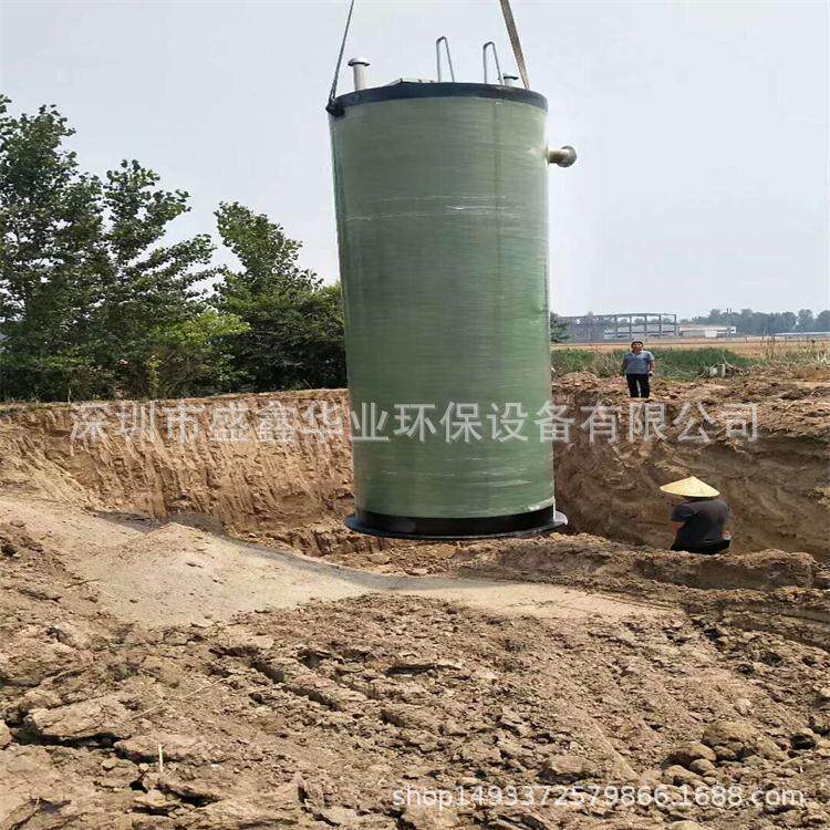 玻璃钢防腐泵站一体化雨水提升泵站公园景区积水排水效果好