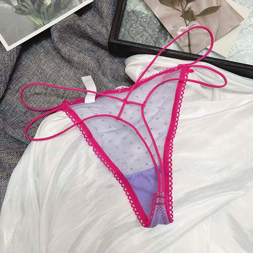 Large Size Low Waist Women's Embroidered Lace Underwear