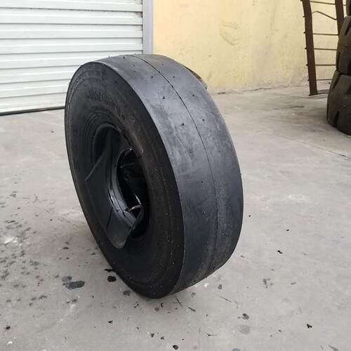 压路机轮胎 650-10光面花纹尼龙工程机械光板轮胎