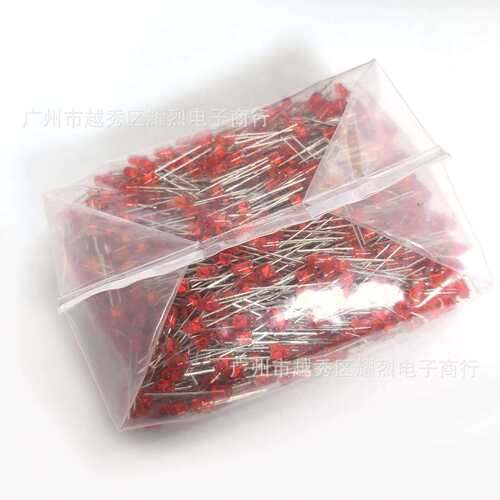 KENTO匡通F3 红发红短脚LED发光管 3MM 3AR2UD 插件LED灯珠