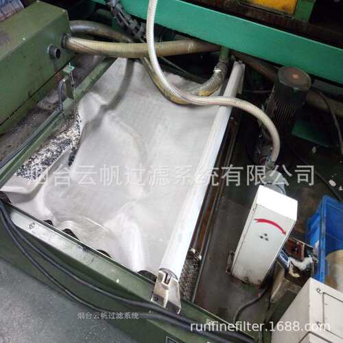 采用不锈钢丝网作为无纺布过滤纸的前期粗滤