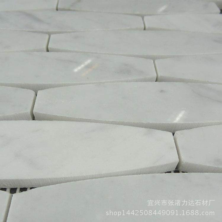 白色天然大理石 进口卡拉拉白马赛克 电视墙客厅卧室阳台内外墙砖