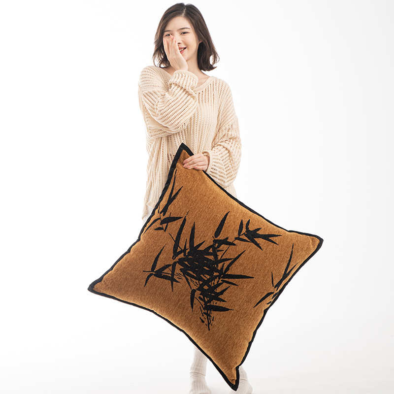 高档雪尼尔民宿酒店抱枕靠垫沙发客厅轻奢高级感大靠枕套大靠背垫