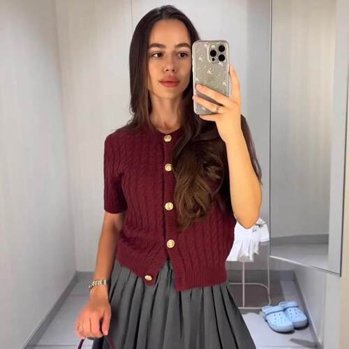 Women's clothing source Fried Dough Twists single knitwear