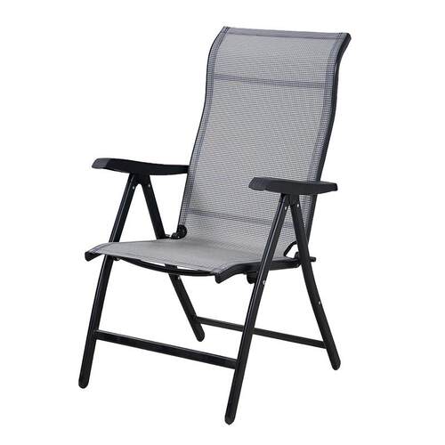 特斯林折叠椅叠高椅餐椅阳台庭院露台户外桌椅铝椅子休闲 椅电脑