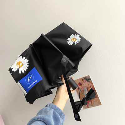 高档藤原浩pa古rking志联名权龙小雏菊雨gd晴两用潮复森系男女遮