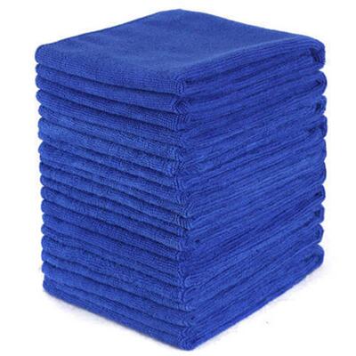 Blue Microfibre Cleaning Towel 10psc Soft Cloth Washing Clot