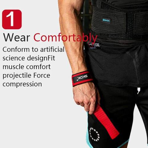 Padded Weight Lifting Training Gloves Wrap Gym Straps Hand B