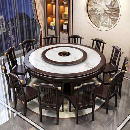 餐桌椅官帽椅子木餐椅实用简约现代新中式饭店餐厅木质靠家背椅凳