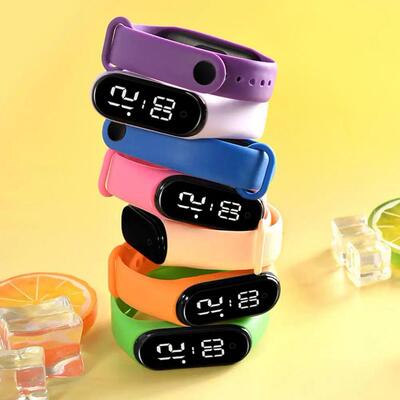 Electronic Watch Kids LED Digital Sports Watch Waterproof Fa