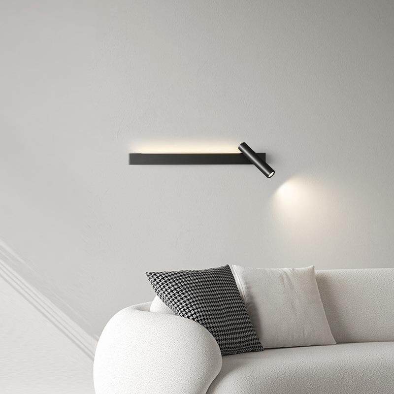 全铜系列极简壁灯客厅墙壁装饰创意简约现代阅读卧室床头旋转射灯