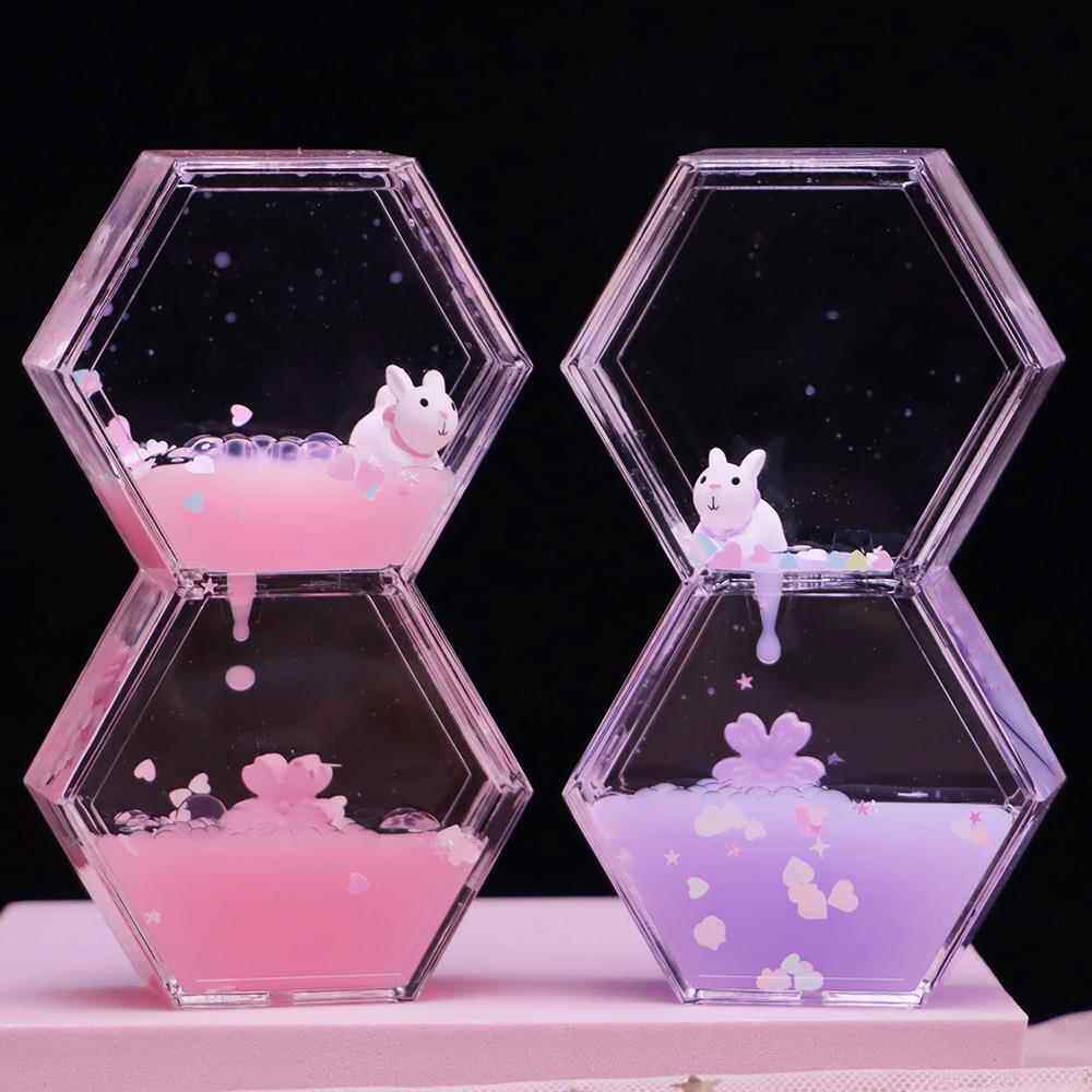 创意双色减压发呆液体沙漏油漏水滴 网红款儿童送礼摆件生日礼物