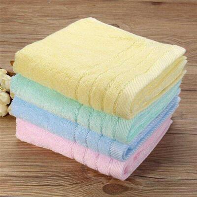 34x71cm Cotton Towel Bamboo Fiber Face Towel Household Thick
