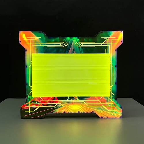 遥控幻彩光亚克力手举牌LED发光移动卡片字母灯牌酒吧KTV灯箱道具