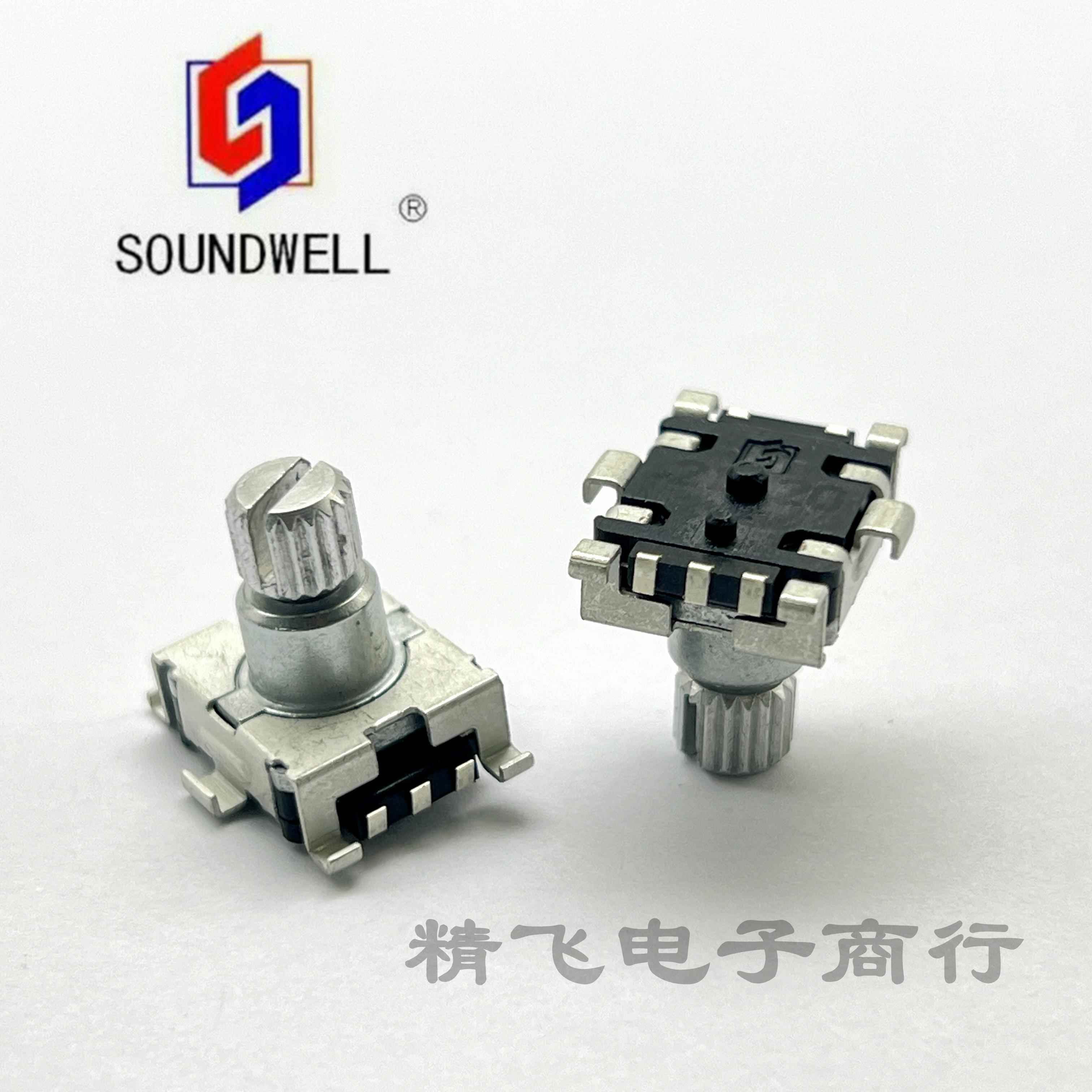 升威EC110401M2F-VH1-094 编码器贴片脚平滑带按开关