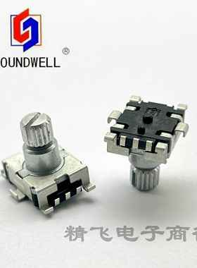 升威EC110401M2F-VH1-094 编码器贴片脚平滑带按开关