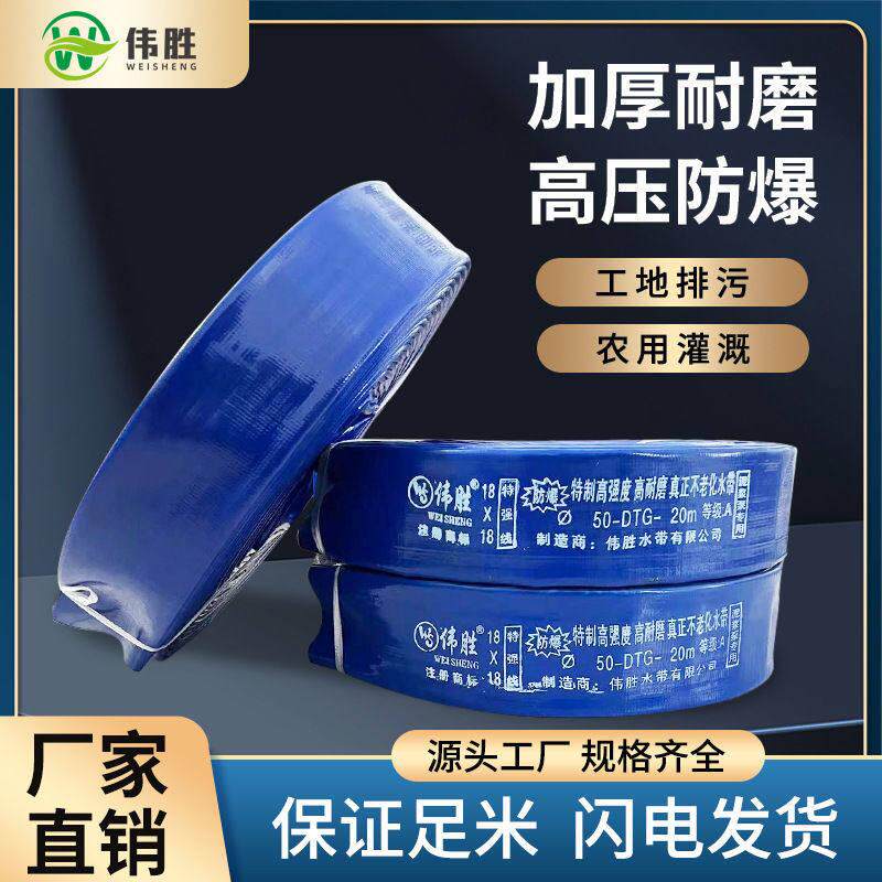 农用浇地塑料软输水带pvc涂塑高压防爆耐磨消防水带灌溉水管软管