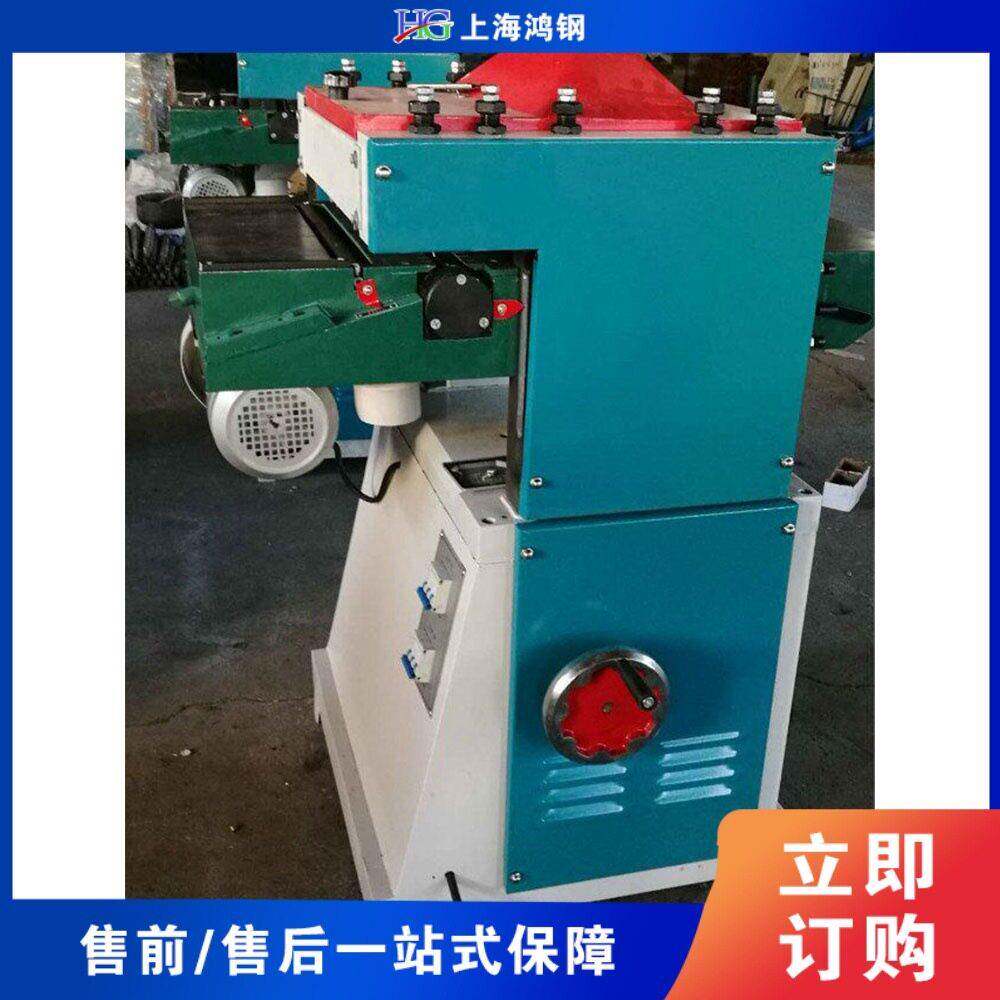 速双面压刨机双电机自动进料木工刨削机铸铁台面