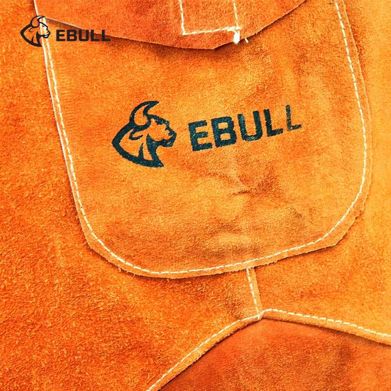 EBULL 牛皮电焊围裙焊工服焊接防护服隔热阻燃工作服电焊加厚劳保