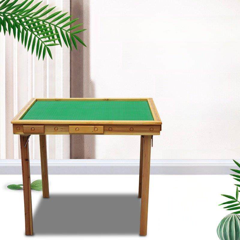 现货麻将桌简单实木折叠鸡蛋方桌手工象棋桌彷红木家庭餐桌
