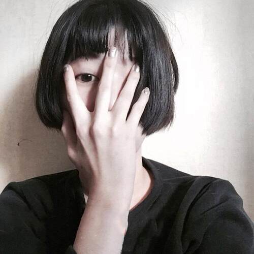 高档安修娜罗这假个杀手不太冷假发女空刘海短发脸齐刘气海短直发