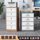 小铁文件储柜矮柜办公室物柜档案资料皮柜带锁抽屉柜桌下收纳抽屉