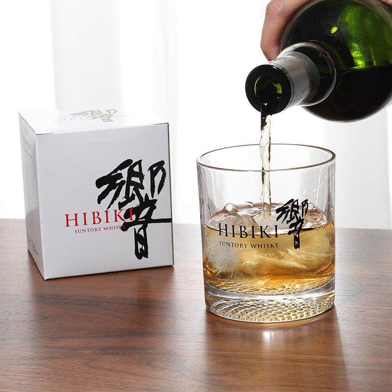 日本疫情甩单 响Hibiki威士忌杯玻璃酒杯和风花鸟山崎杯子日式ins